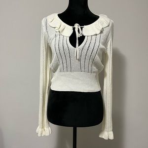 Honey Punch Cream Sweater Top